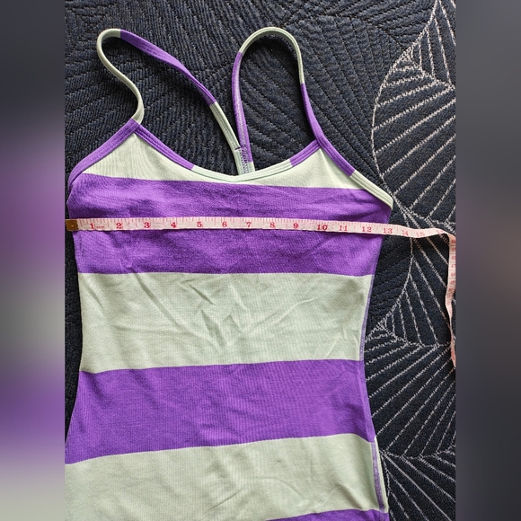 lululemon athletica Striped Lavender and Mint Racerback Tank - Picture 3 of 5